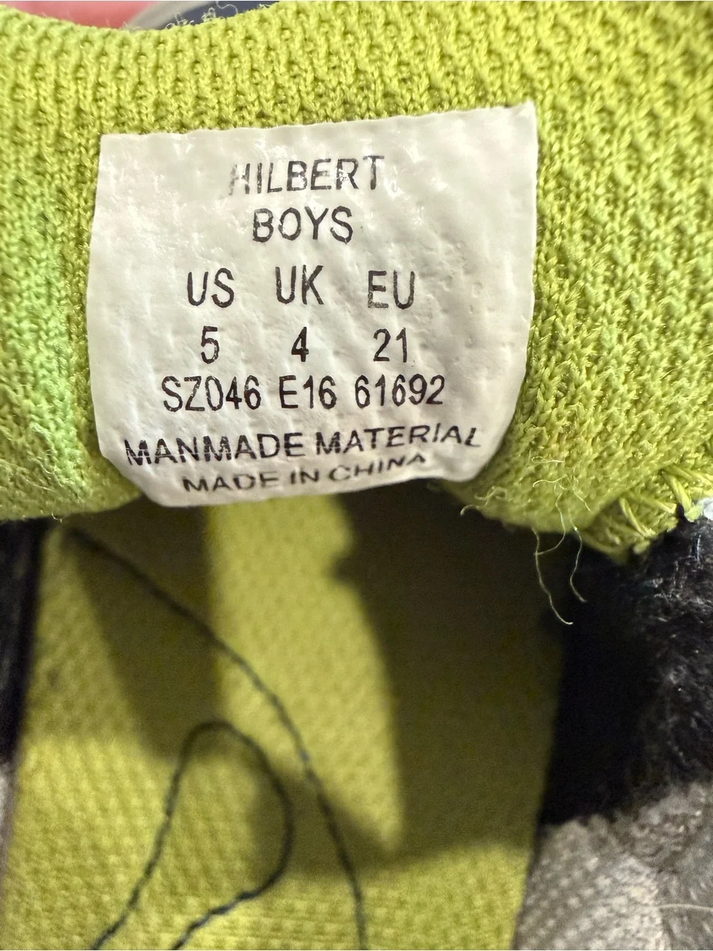Kids Navy and Lime Green Casual Sneakers